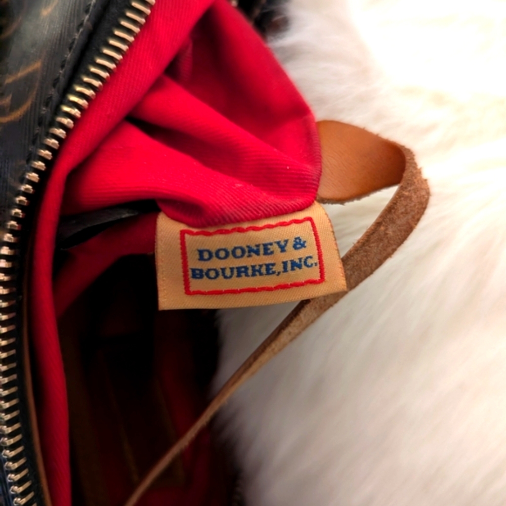 Dooney & Bourke 1975 Collins Black and Brown Women's Designer Bag Purse Luxury - Picture 11 of 13